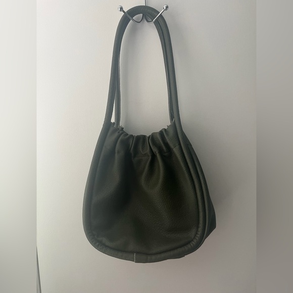 Handbags - World Market Faux Leather Hobo Bag in Army Green